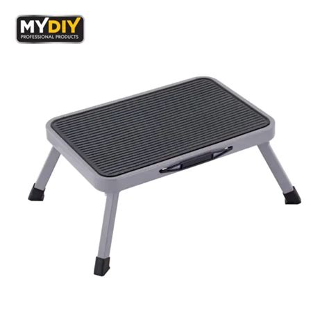 Metal Folding Step Stool Anti Slip One Step Collapsible Steel.